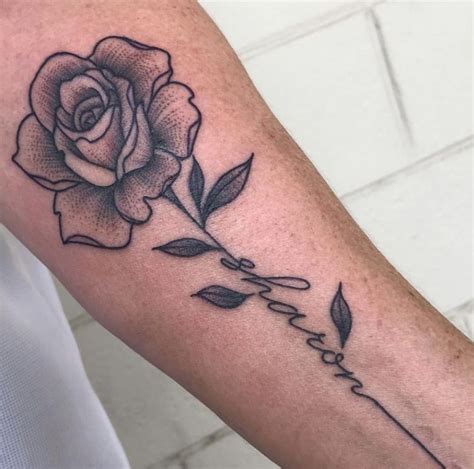 female rose tattoo with name inside|traditional rose tattoo designs.